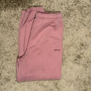 Aritzia Pink Sweat Fleece Pants